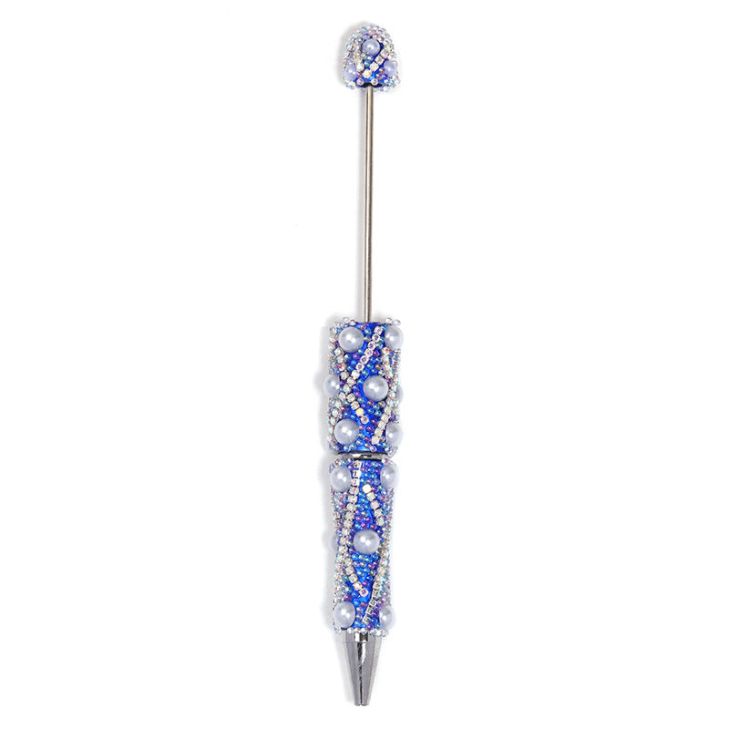 Wholesale 5pcs Heavy Industry Full Diamond Pearl Chain Beaded Pen DIY