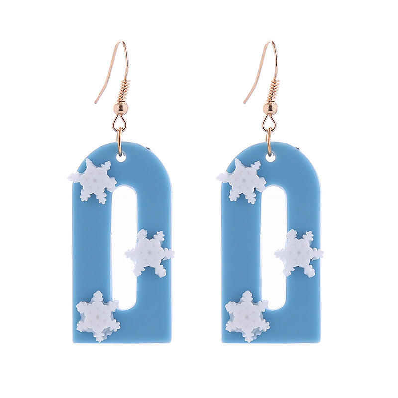 Wholesale Christmas Series Soft Clay Christmas Tree Earrings