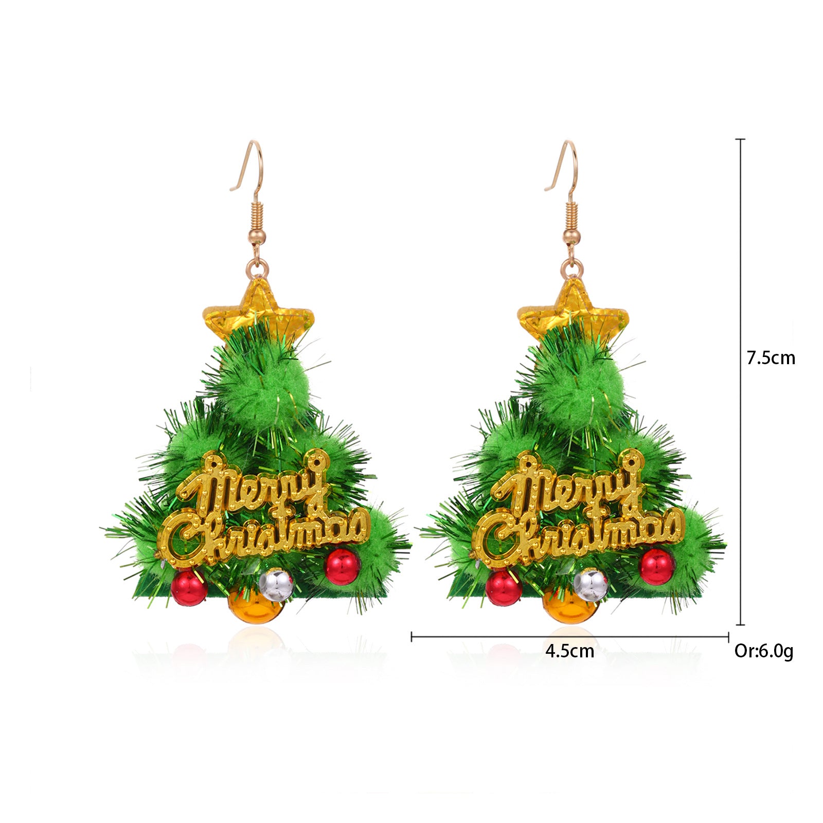 Wholesale Christmas Fashion Creative Bell Snowman Elk Earrings
