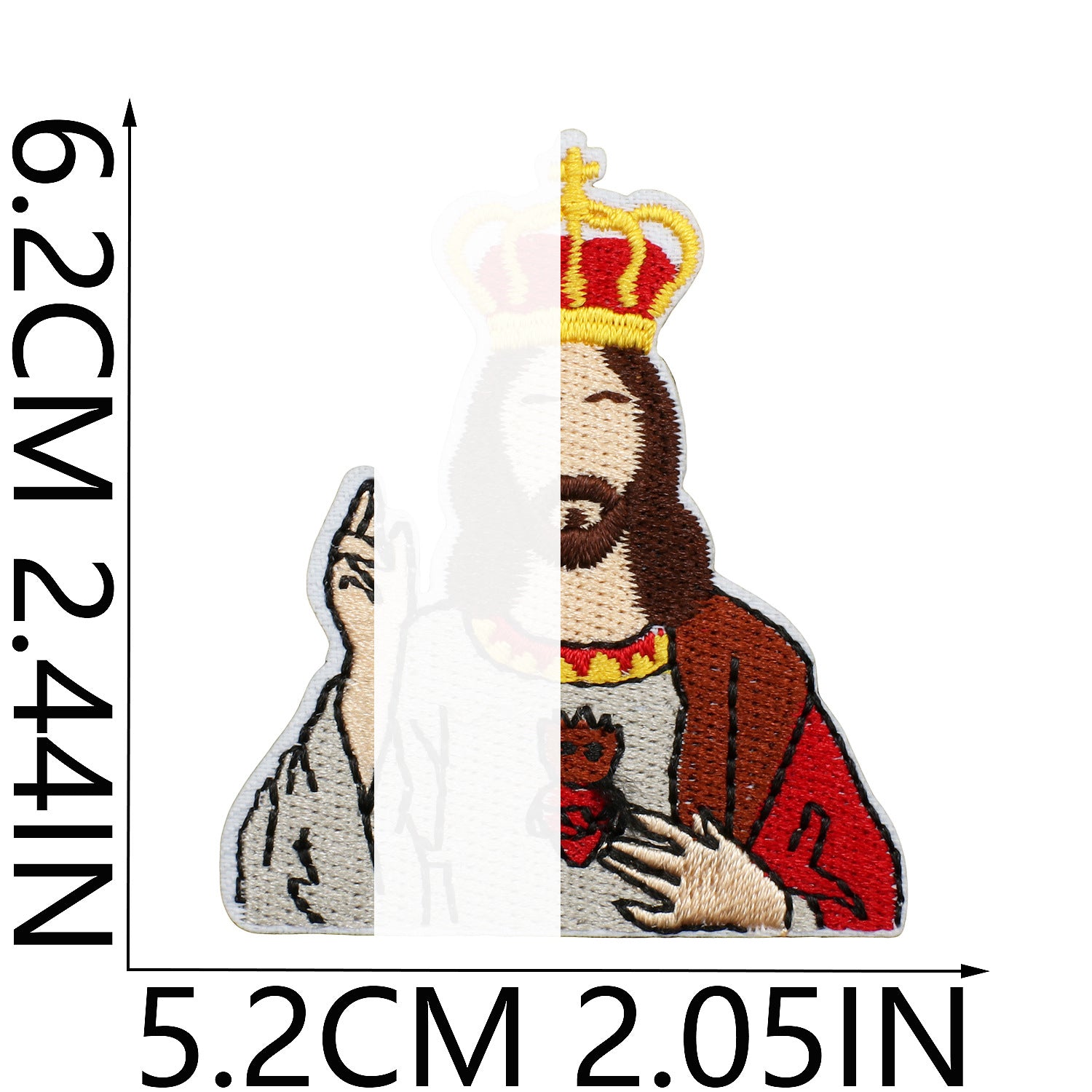 Wholesale Trendy Embroidered Iron On Patch Art Portrait DIY Decorative Clothing Accessory Craft Supply