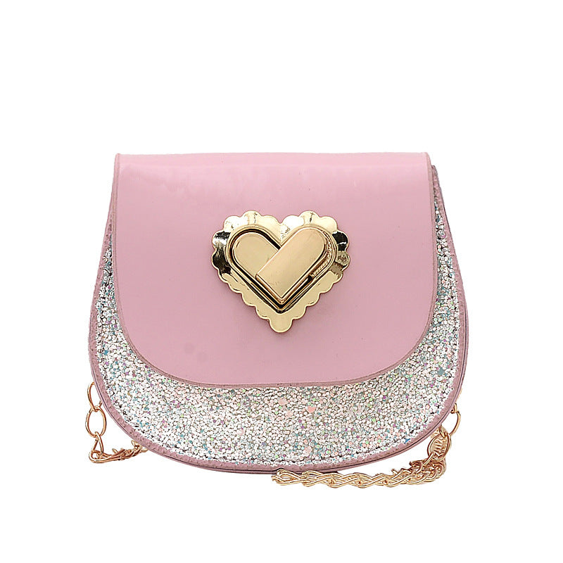 Wholesale Sequin New Children's PU Diagonal Bag