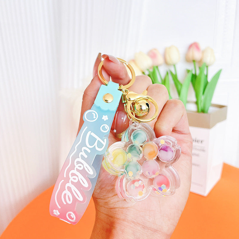 Wholesale Bubble Beads Acrylic Keychains
