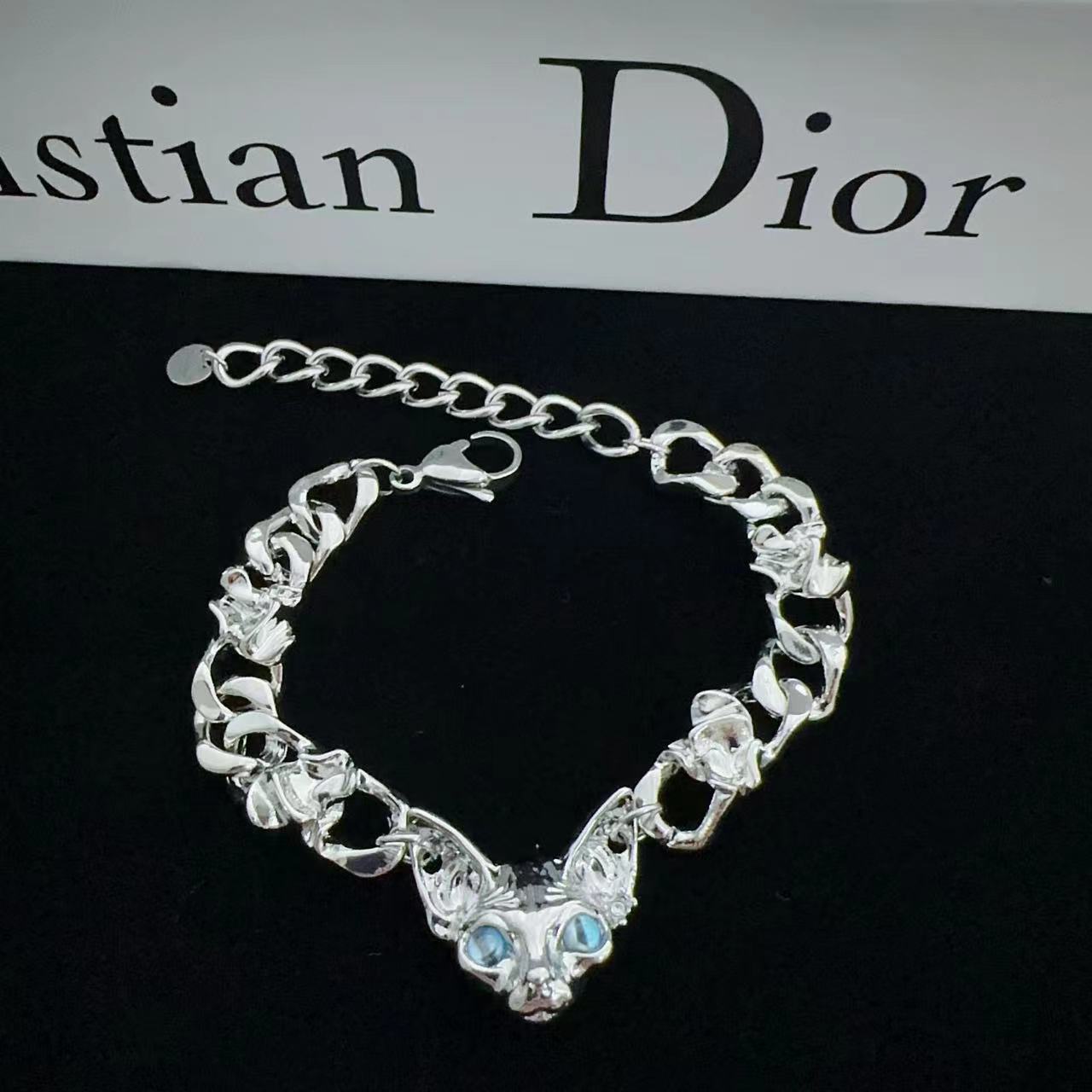 Wholesale Dark Cat Titanium Steel Bracelet