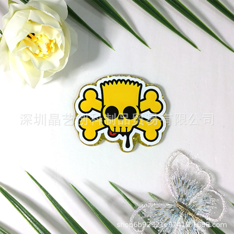 Wholesale 10pcs/pack Acrylic DIY Accessories-Gold Plate Series