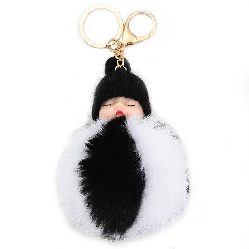 Wholesale Cute Sleeping Doll Plush Doll Keychain