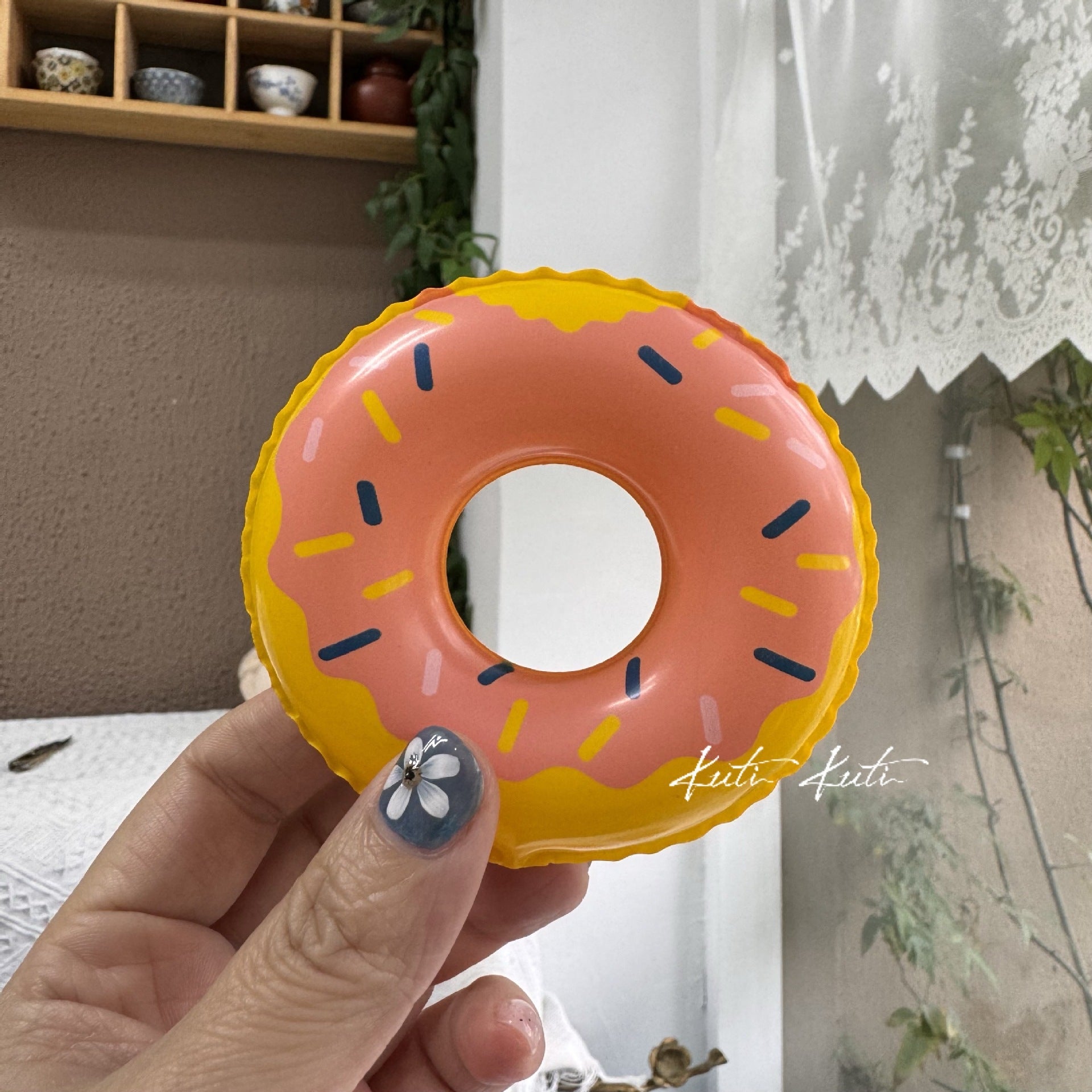 Wholesale Cute Duck Donut Swim Ring For Baby Water Play Soft Rubber Toy