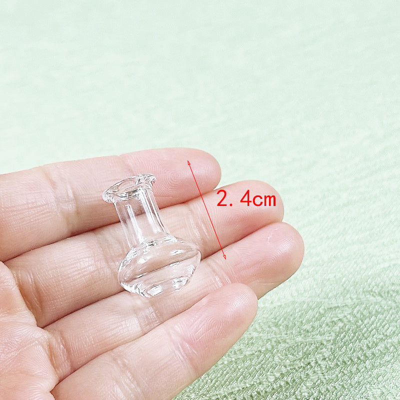 Wholesale 10pcs Doll House dollhouse Simulation Scene Furniture Ornaments Mini Micro Glass Bottle Small Accessories Crafts