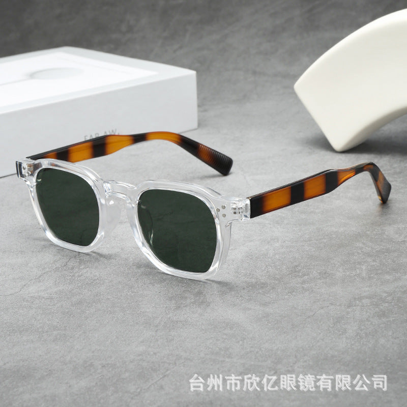 Wholesale Retro thick oval small frame high-end anti-ultraviolet sunglasses