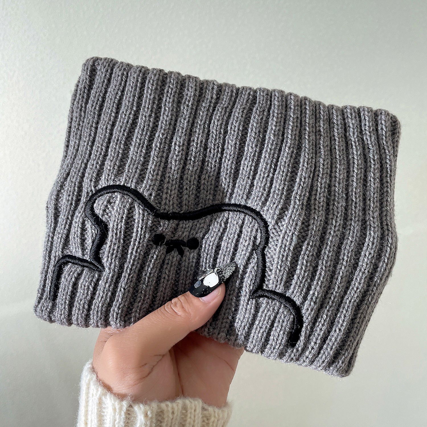 Wholesale 2023 Autumn and Winter Woolen Knitted Wide-brimmed Bear Headband