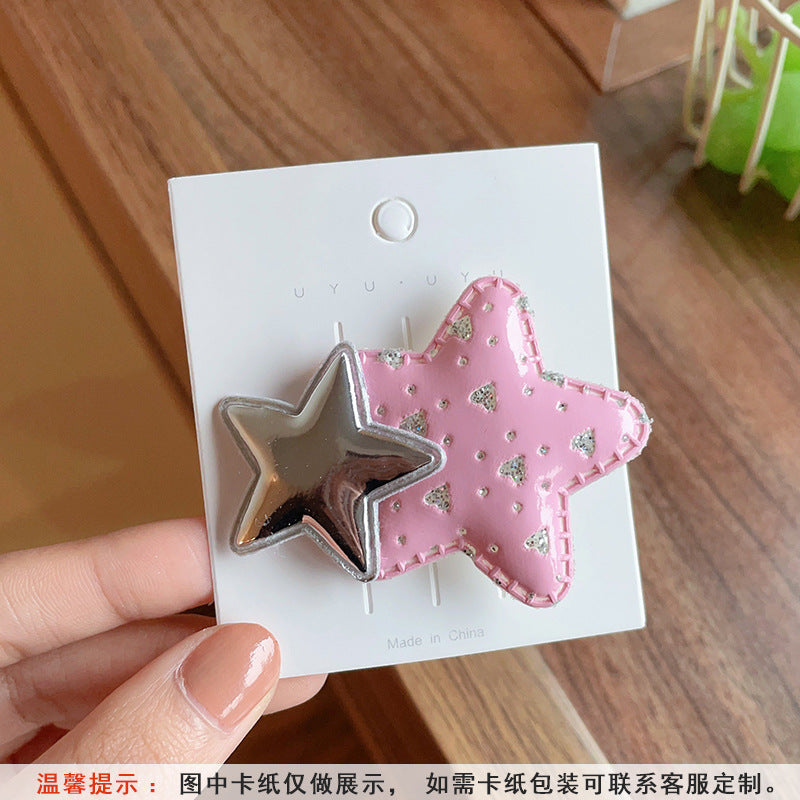 Wholesale Cute Star Niche Spicy Girl Metal Hair Clips