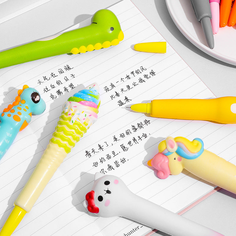 Wholesale Plastic Decompression Pen Rebound Cartoon Pen