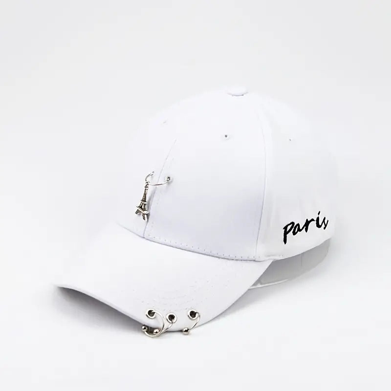 Wholesale Iron Ring Tower Personalized Bent Hip Hop Baseball Hat