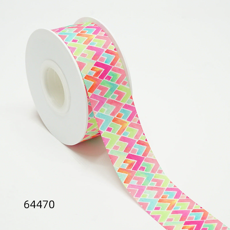Wholesale 50Y Thermal transfer ribbon cartoon bottom picture ribbon printing ribbon thermal transfer ribbon flower diy ribbon roll