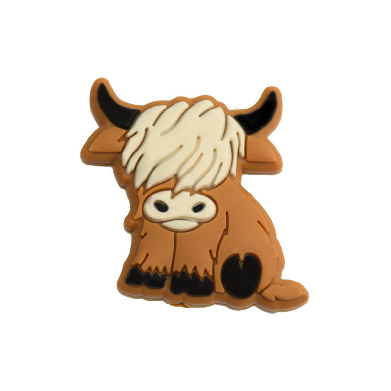 Al por mayor de 50 piezas de dibujos animados de dibujos animados PP de silicona