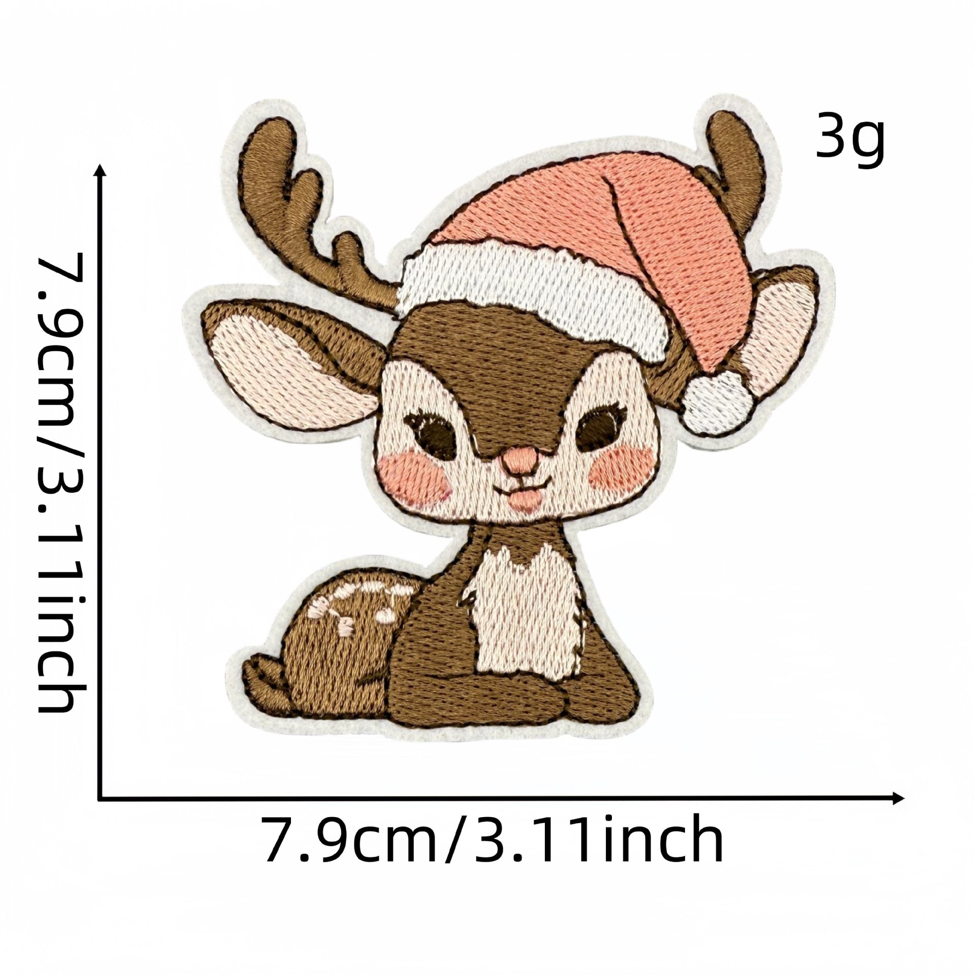 Wholesale Pink Cartoon Christmas Embroidery DIY Patches