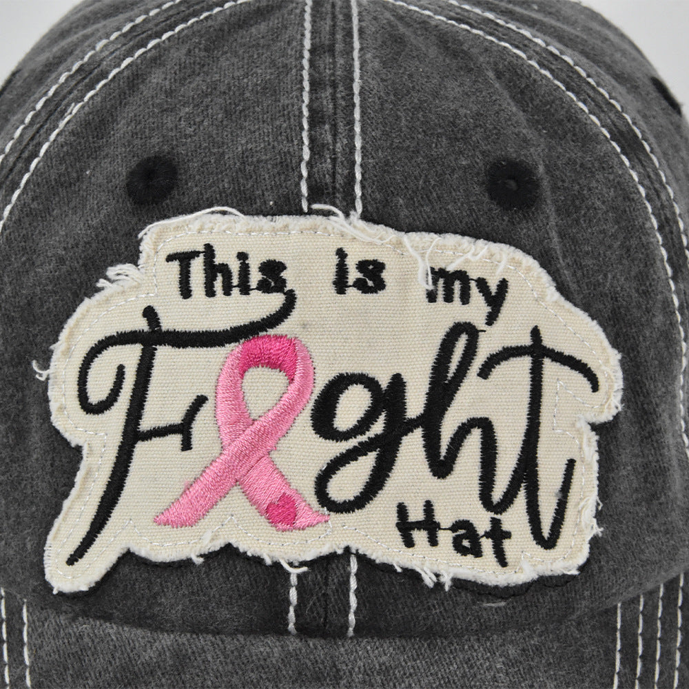 Capilla de béisbol bordada de pelea de mezclilla al por mayor