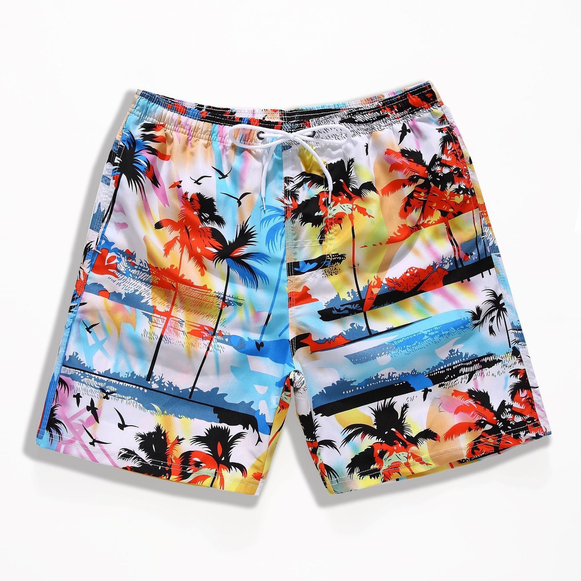 Wholesale Beach Shorts Men's Summer Casual Shorts Seaside Spa 3D Digital Printing Swimwear