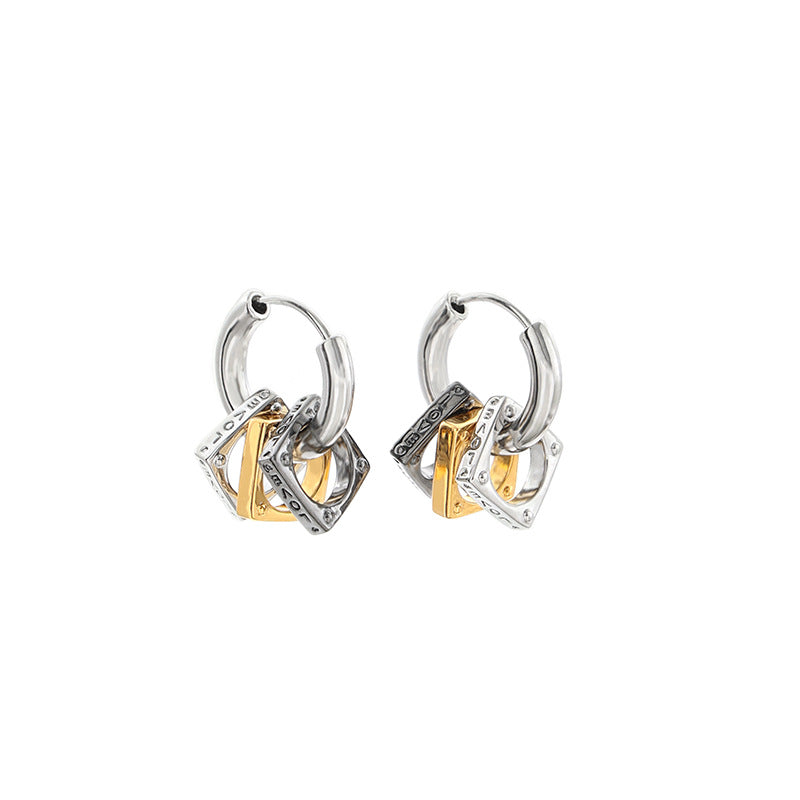 Wholesale Retro Trendy Cool Personality Design Sense Earrings
