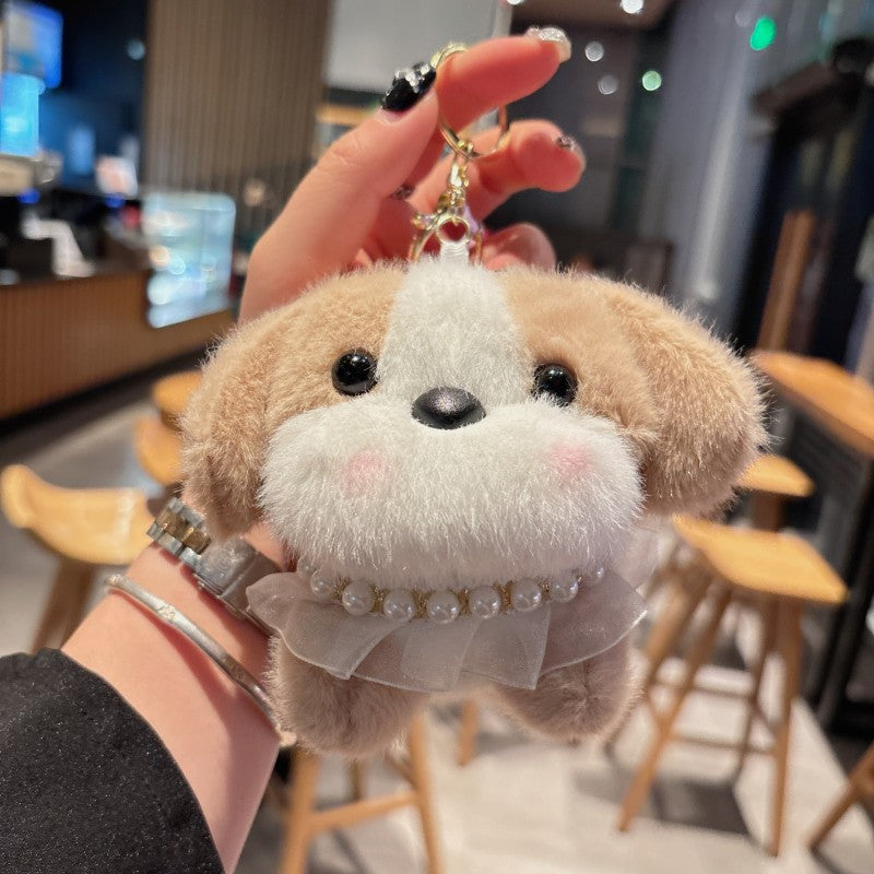 Wholesale Cartoon cute dog plush keychain