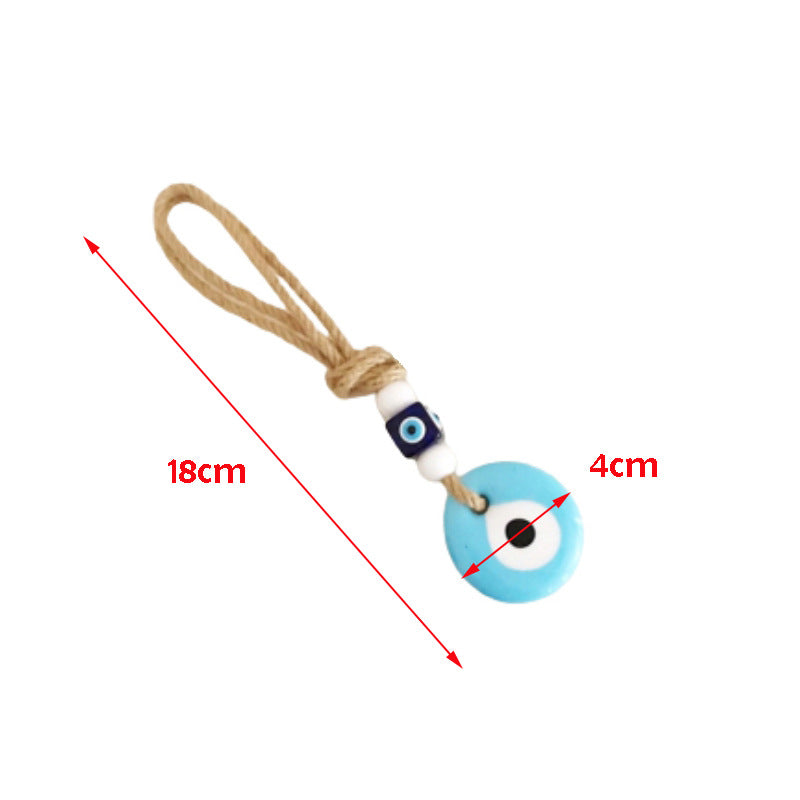 Campo al por mayor Campo de tejido de vidrio Ojos azules de los ojos del diablo Ornamento colgante