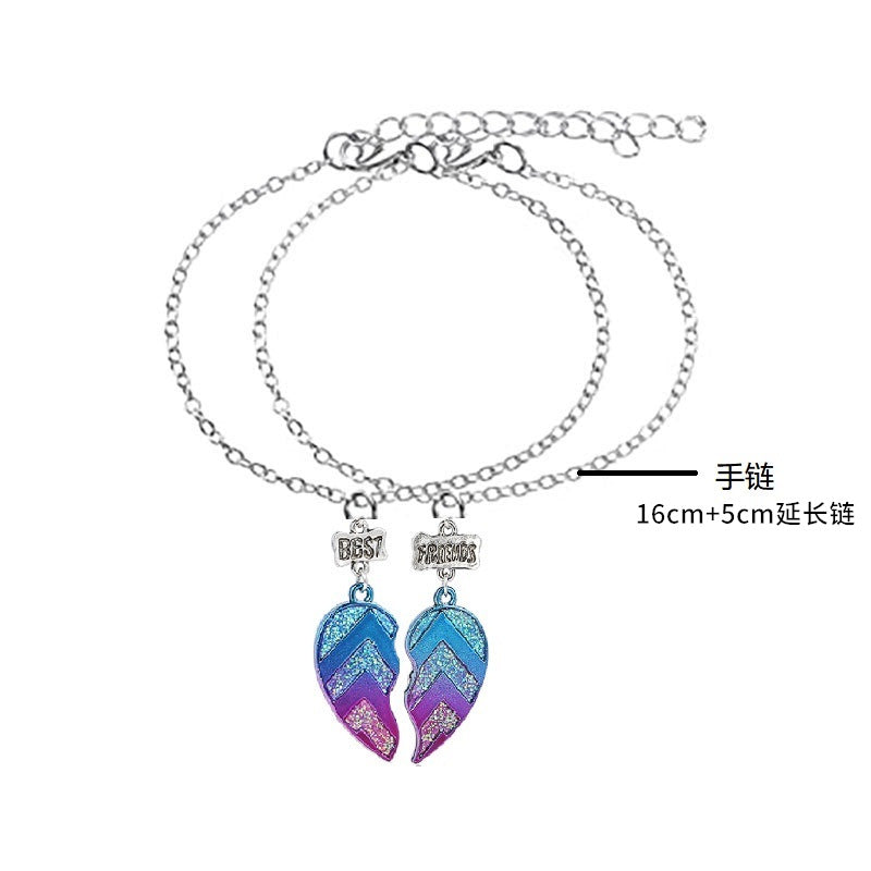 Wholesale best friends Heart Necklaces set