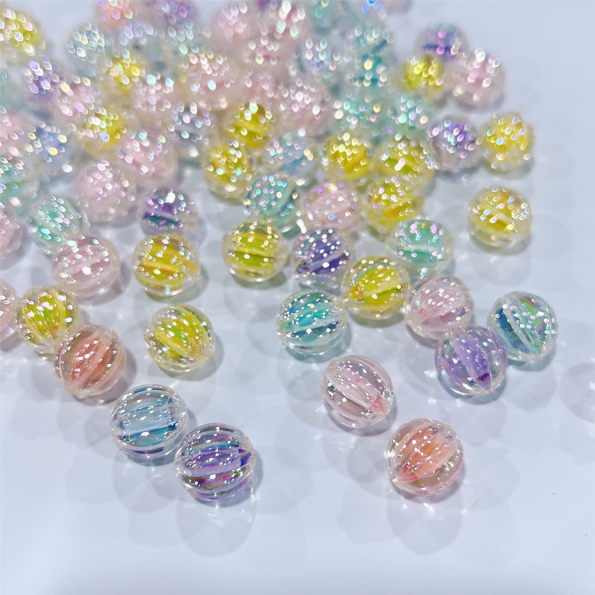 Wholesale Five Packs Acrylic Transparent Beads