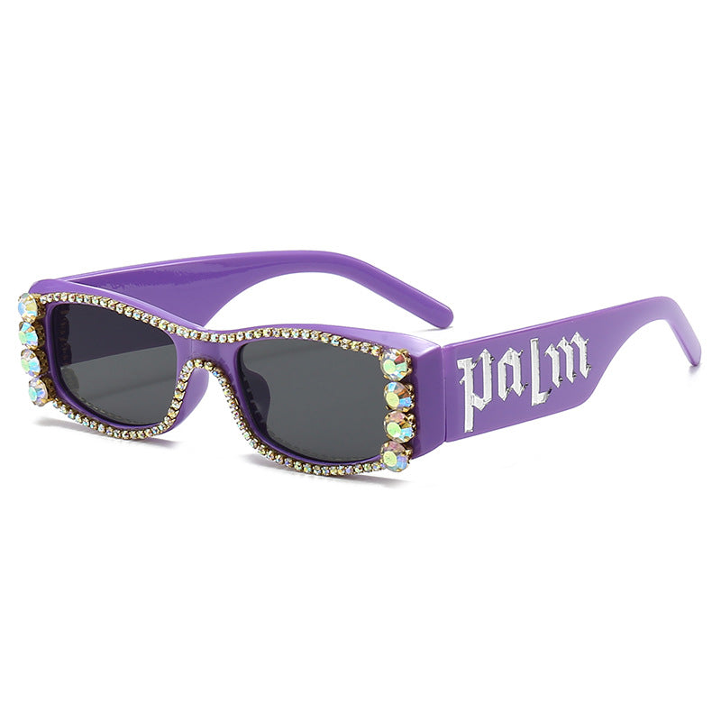Wholesale Square Diamond-studded High-end Fashion Luxury Sunglasses