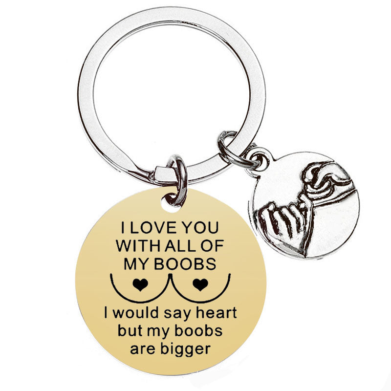 Wholesale Valentine's Day Hook Metal Keychain