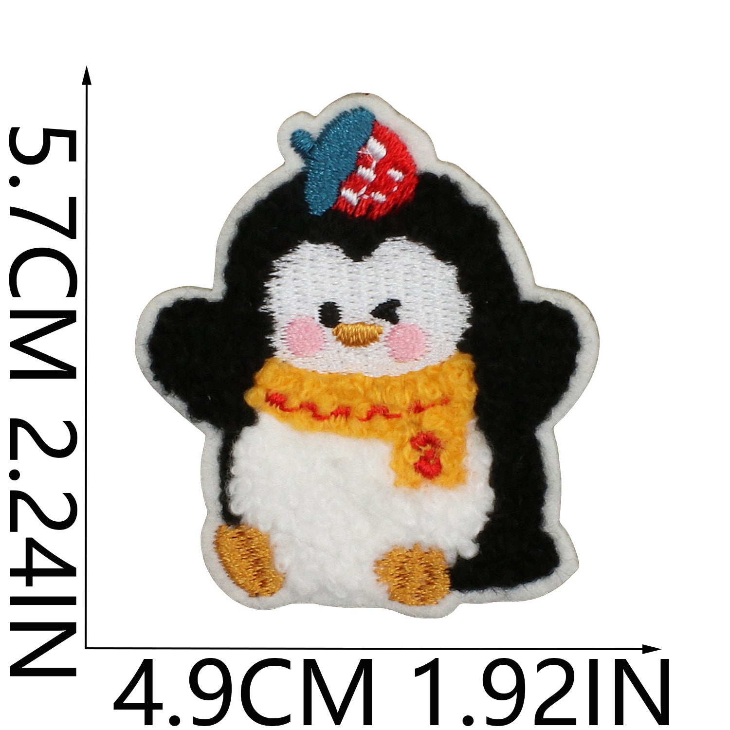Wholesale Cartoon Cute Hat Penguin Embroidery DIY Patches
