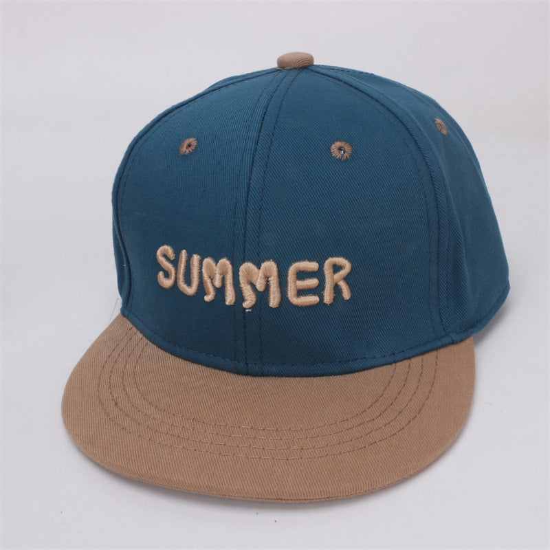 Wholesale Cotton Polyester Embroidered English Letter Flat Edge Children's Baseball Hat