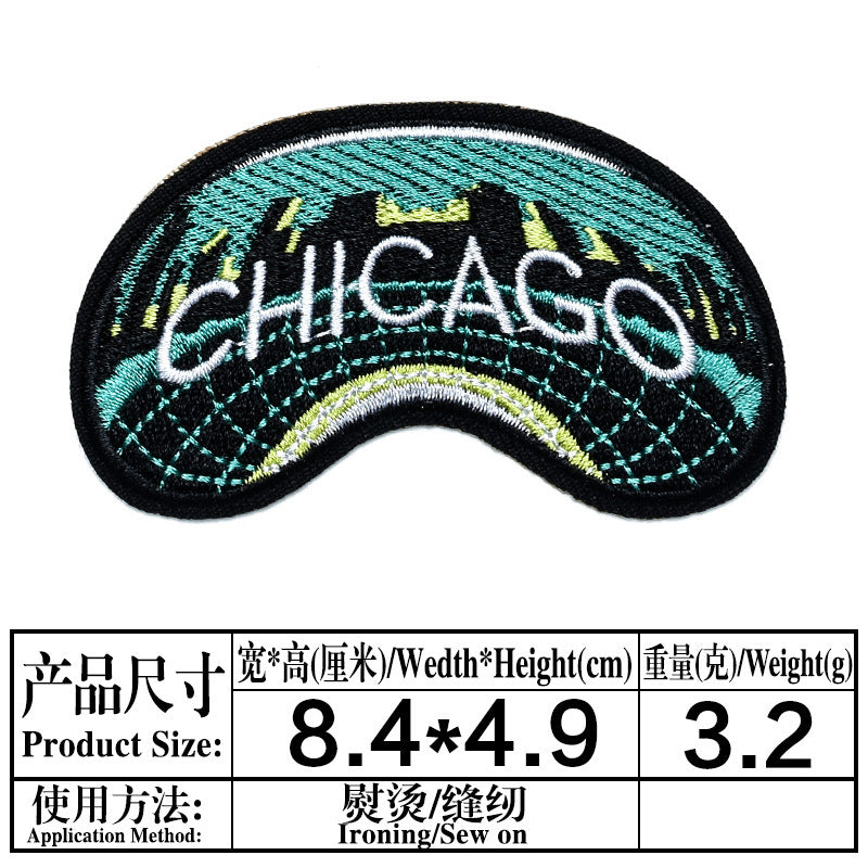 Wholesale 9 Pack Embroidered Iron On Cloth Patches Badges For Casual Clothing And DIY Craft Supply