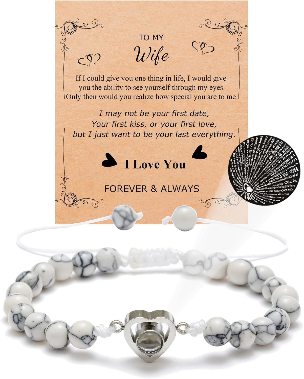 Wholesale Pink Spot Careless Eye Peach Heart Butterfly Natural Stone Bracelet