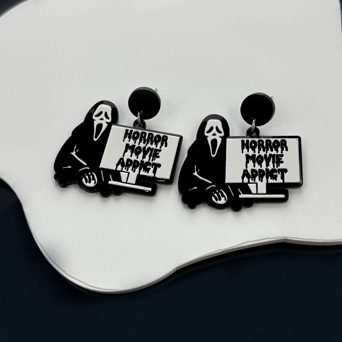 Wholesale  funny screaming ghost earrings