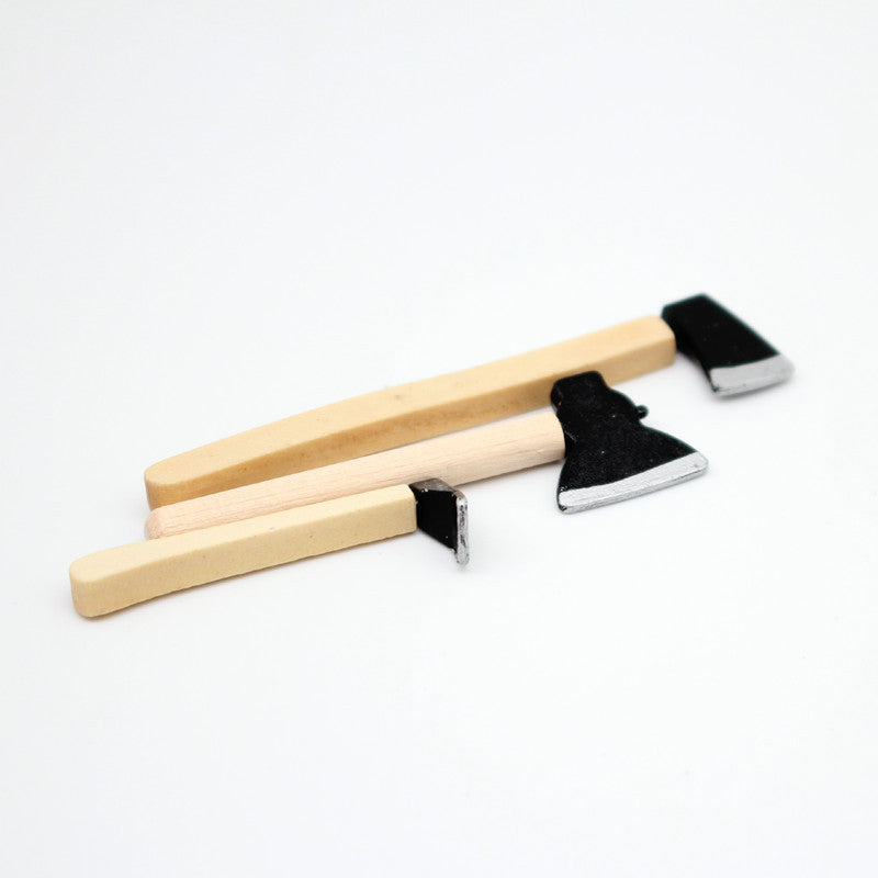 Wholesale Dollhouse Dollhouse gardening tools axe three-piece mini model accessories succulent garden farm tools