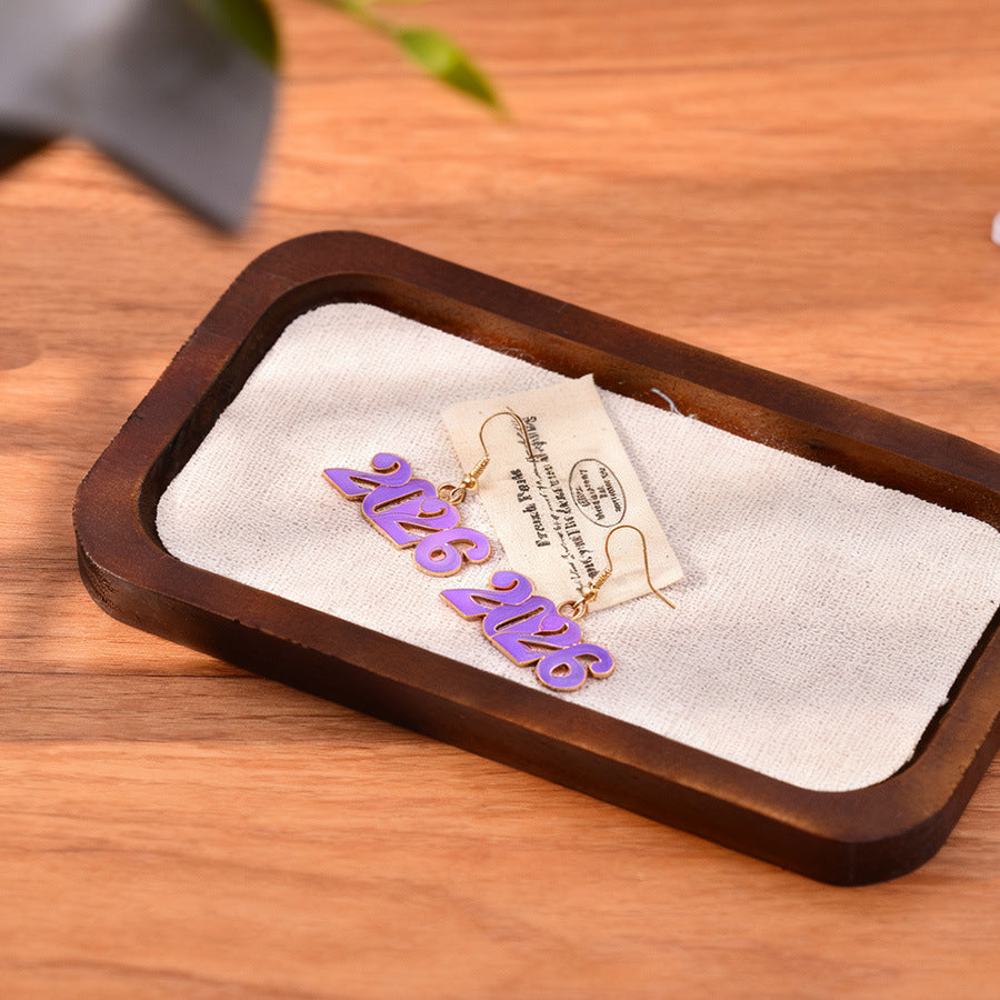 Wholesale 2026 Celebrating Digital Colored Earrings