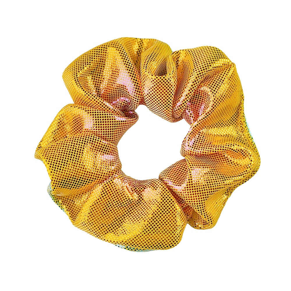 Wholesale laser bronzing large intestine gradient color plate hair rope horsetail large intestine ring