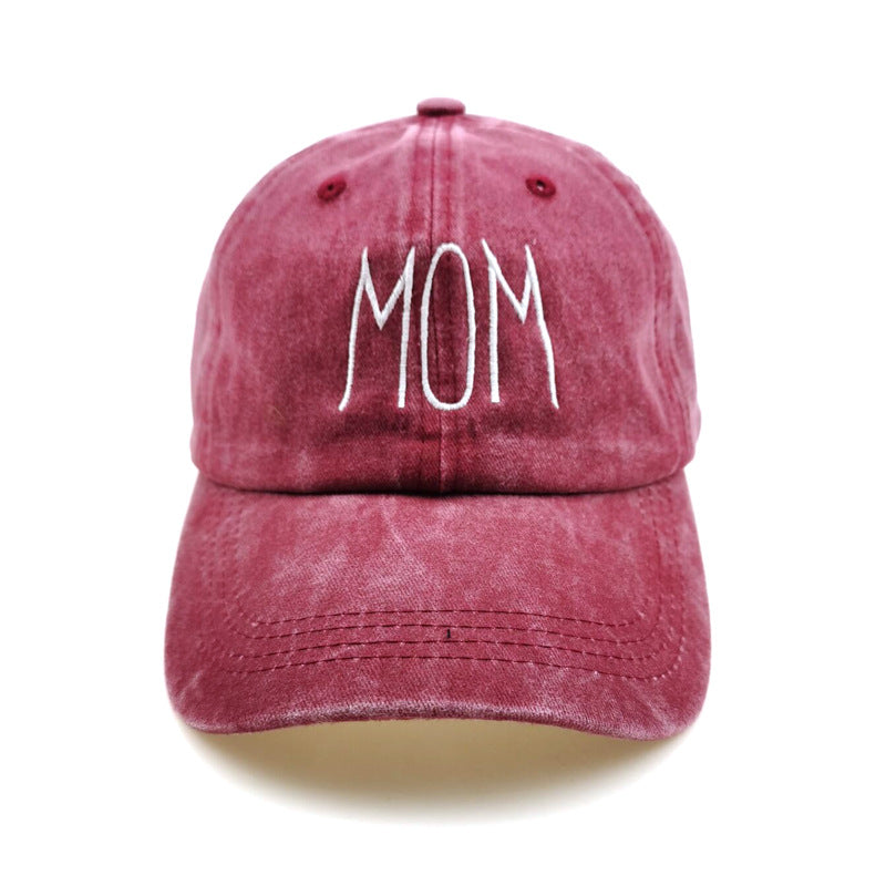 Wholesale Washed Cotton DAD MOM 3D Embroidered Baseball Cap