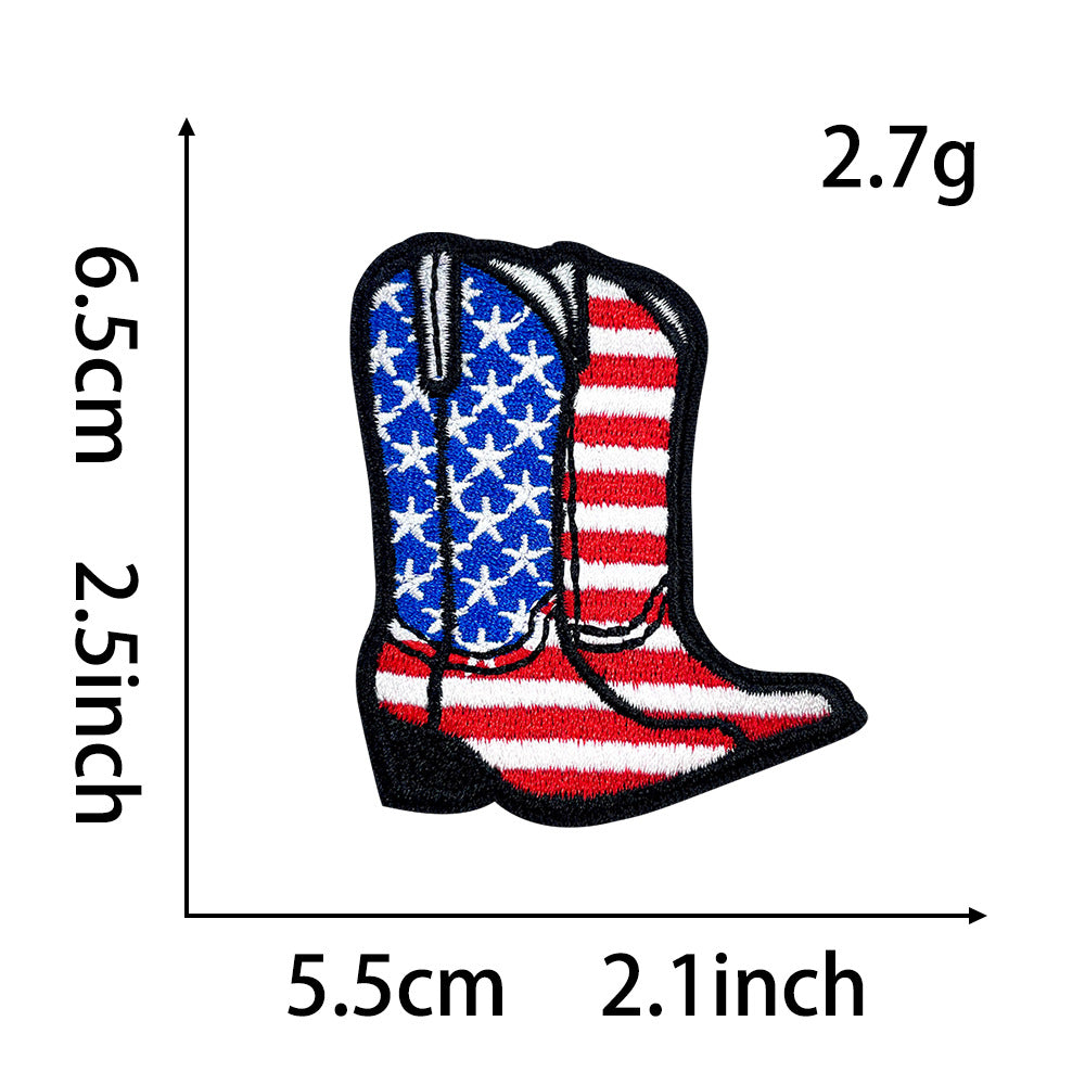 Wholesale 250Th Anniversary USA Independence Day Sequin Patch American Flag Embroidered Iron On DIY Craft Supply Boutique Resale Gift