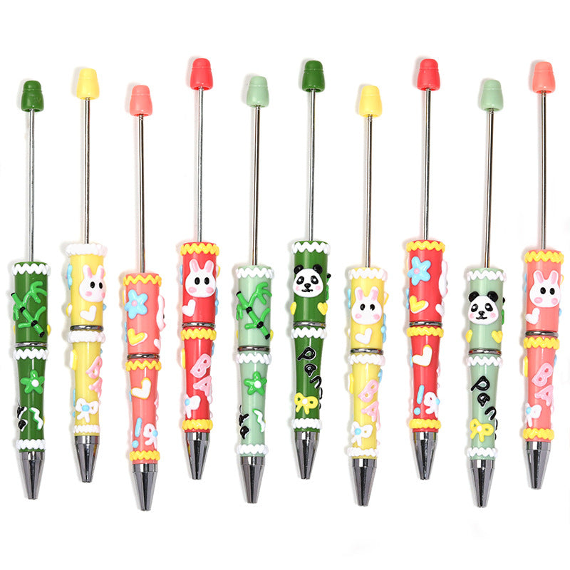 Wholesale 5pcs/pack Panda Rabbit Beadable Pen