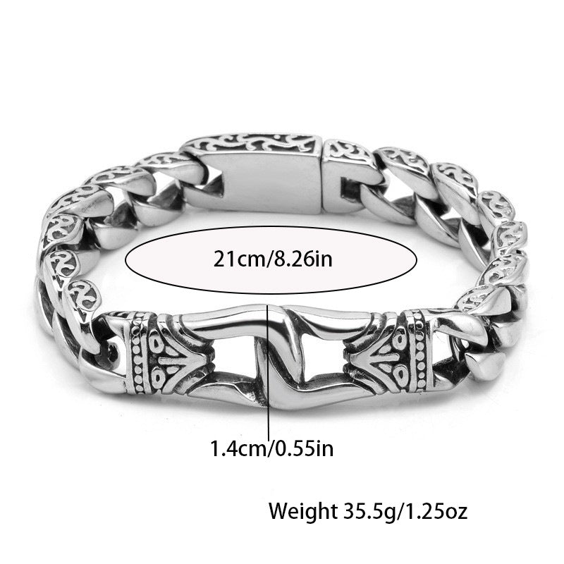 Wholesale  Retro Hip-Hop Dragon Bracelet Men's Personalized Hip-Hop Punk Totem Bracelet