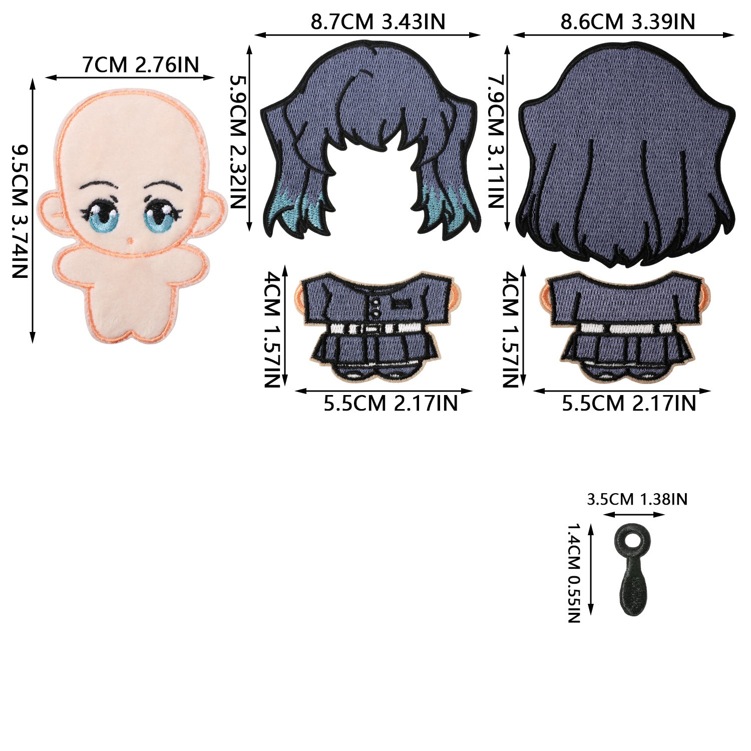Wholesale Cute Anime Embroidery Patches DIY Sew On Cloth Patches For Clothing And Bags Fashion Accessory Gift For Crafting Resale
