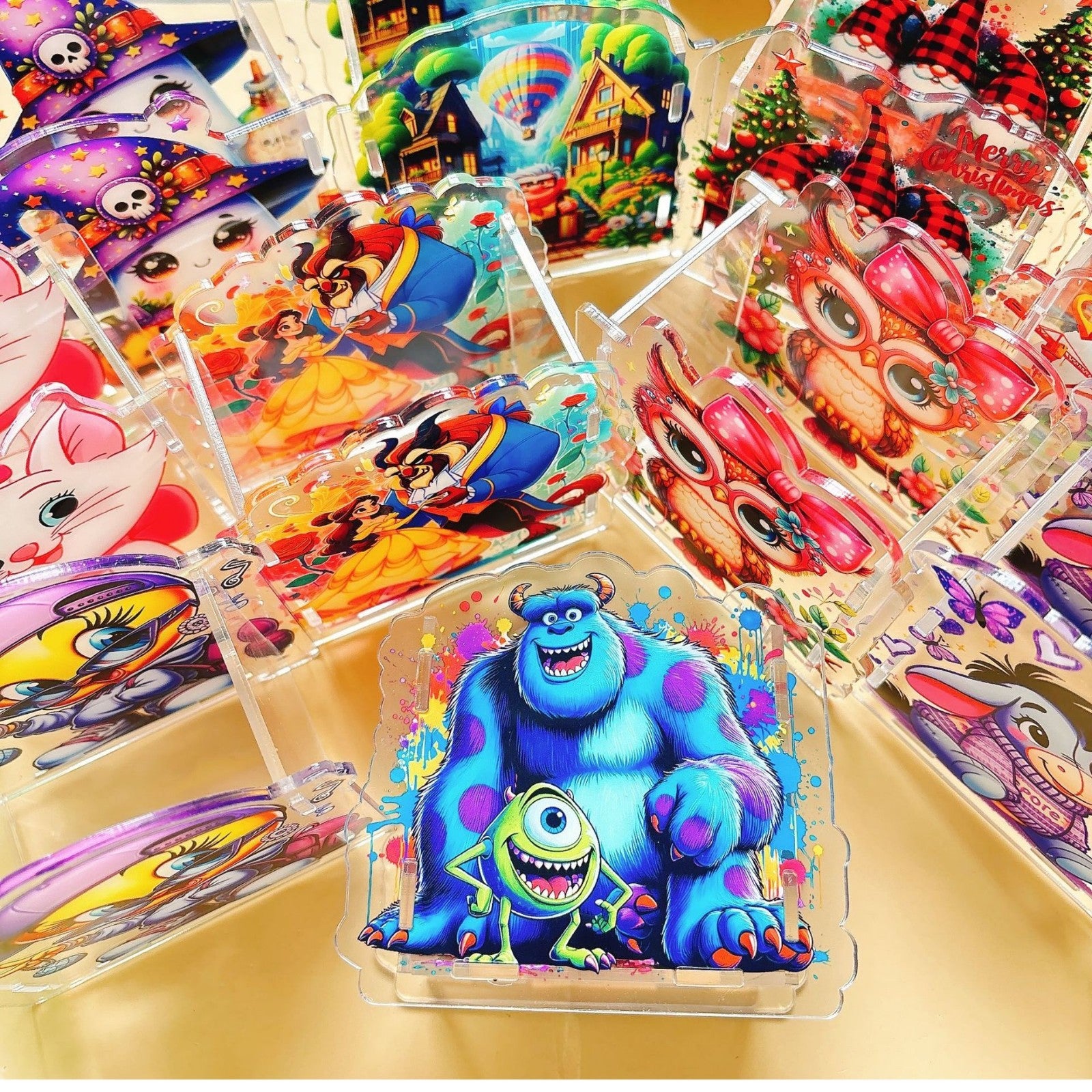 Wholesale  Acrylic Pen Holder Popular Pen Box Creative Gift Stationery Student 10cm