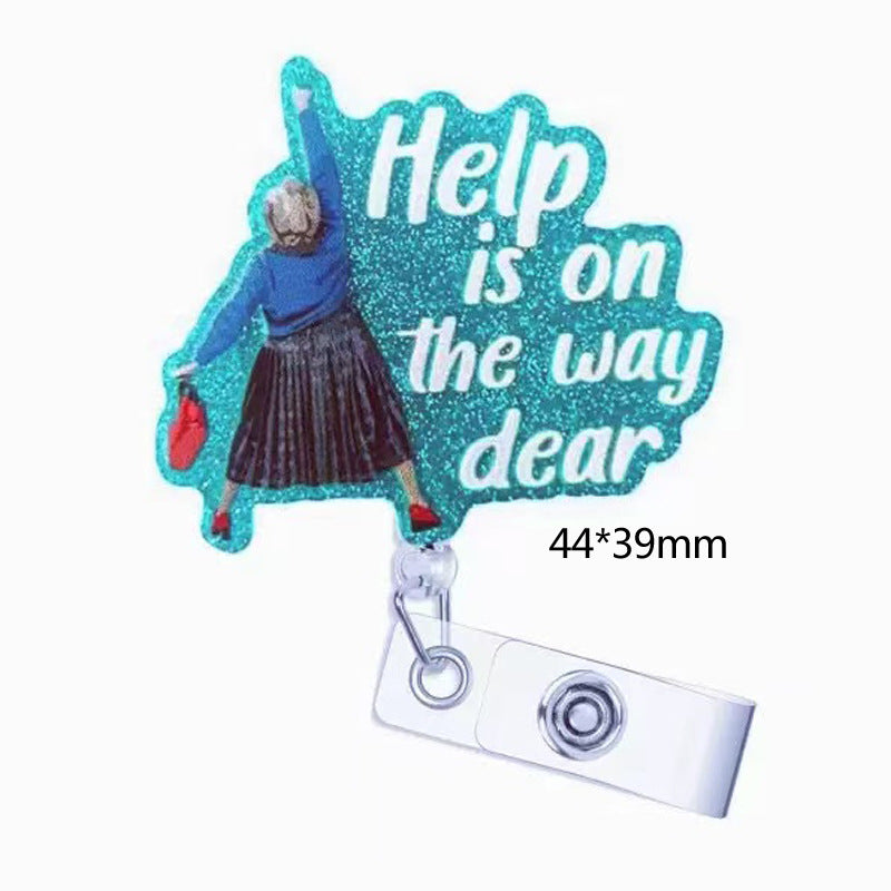 Wholesale  Doctor and nurse badge with retractable buckle  Badge Reels