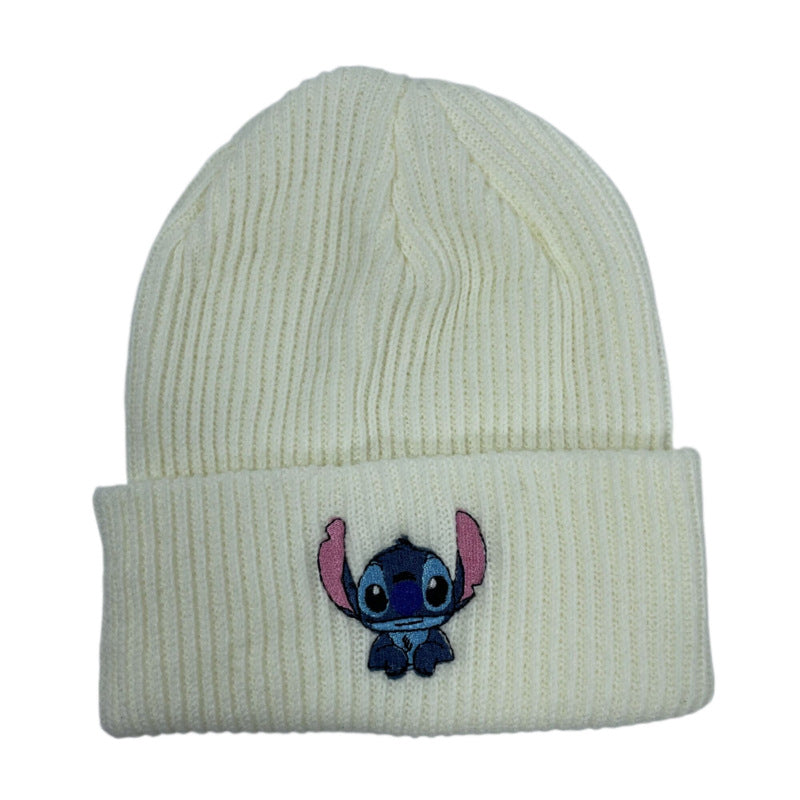Wholesale Embroidered Autumn and Winter Outdoor Warm Cartoon Anime Yarn Hat