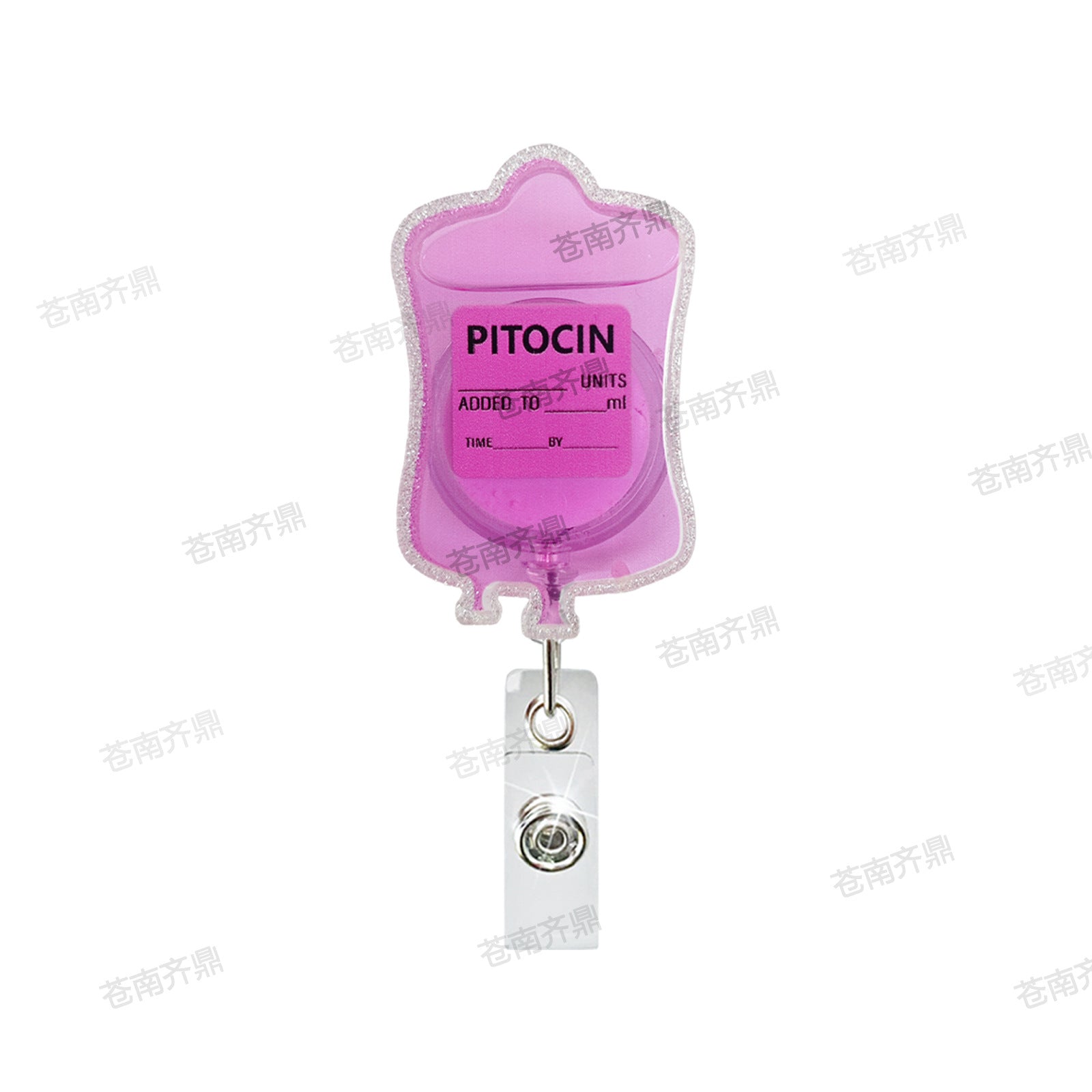 Wholesale Oil flow medicine bag medical acrylic badge reels