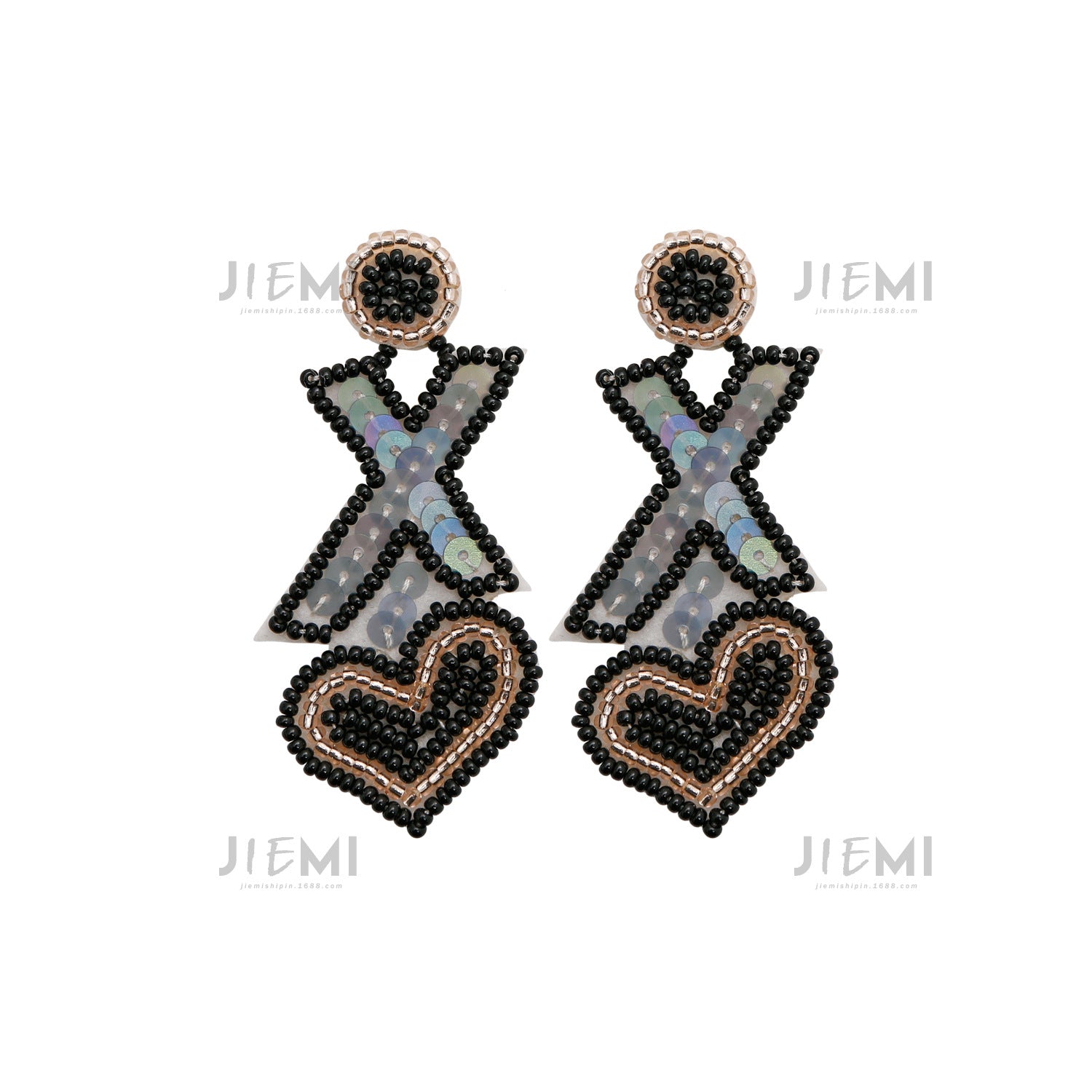 Wholesale Valentine's Day Letter XOXO Love Rice Ball Earrings