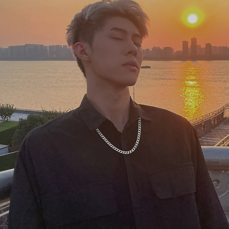 Wholesale Titanium Steel Non-fading Men's Necklace