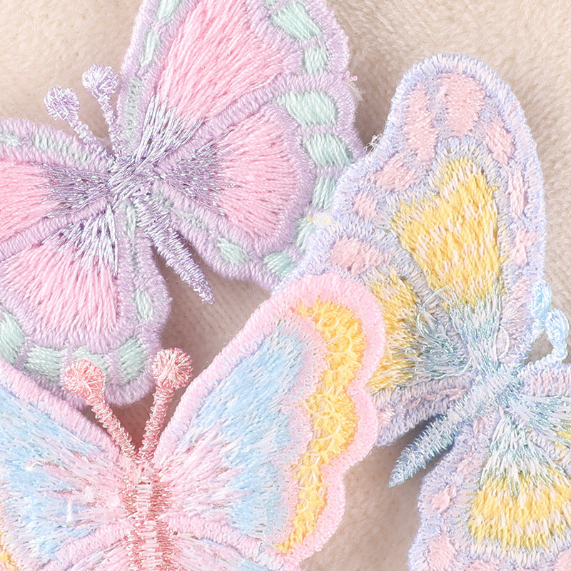 Wholesale Animal colored butterfly embroidery DIY Patches