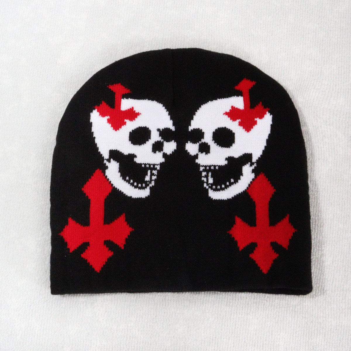 Wholesale Skull Street Style All-match Men's and Women's Autumn and Winter Jacquard Beanie