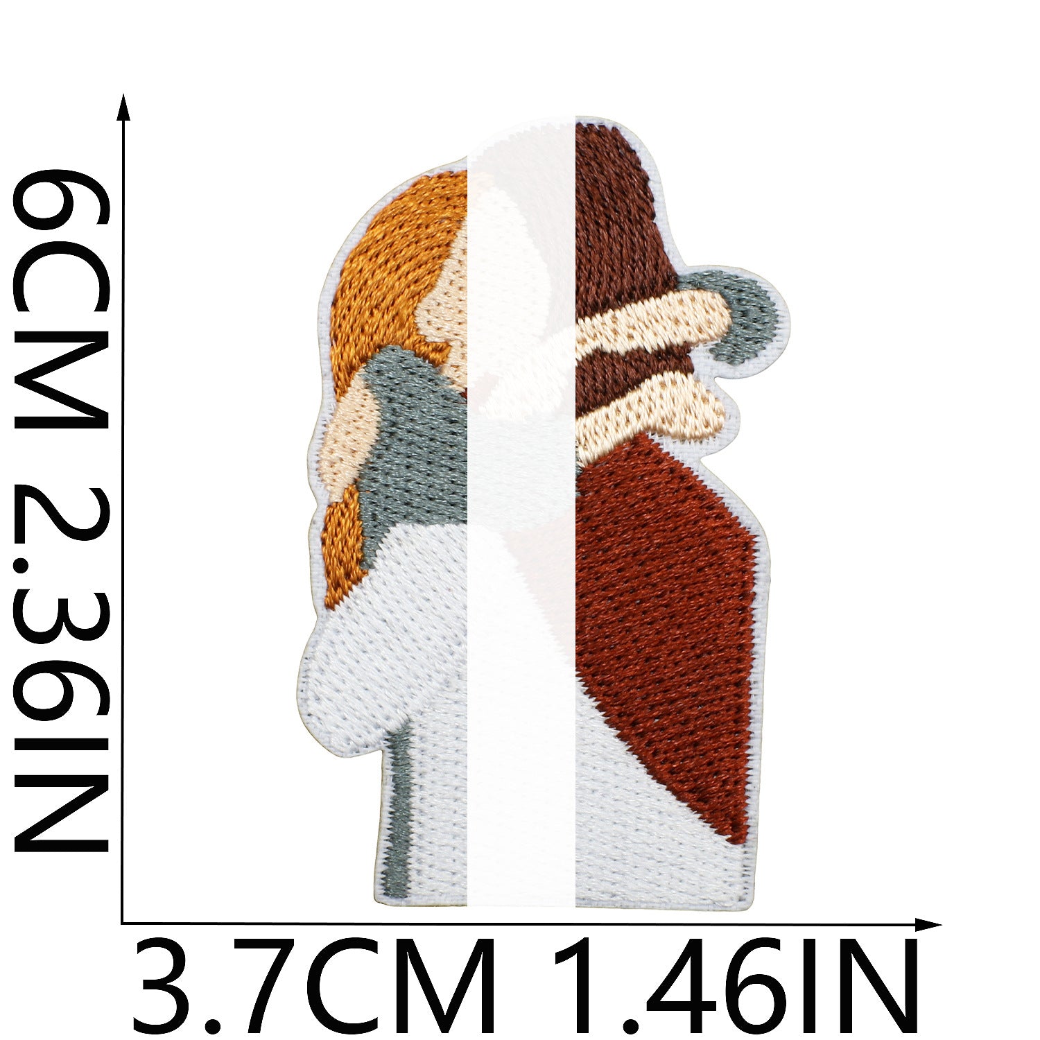 Wholesale Trendy Embroidered Iron On Patch Art Portrait DIY Decorative Clothing Accessory Craft Supply
